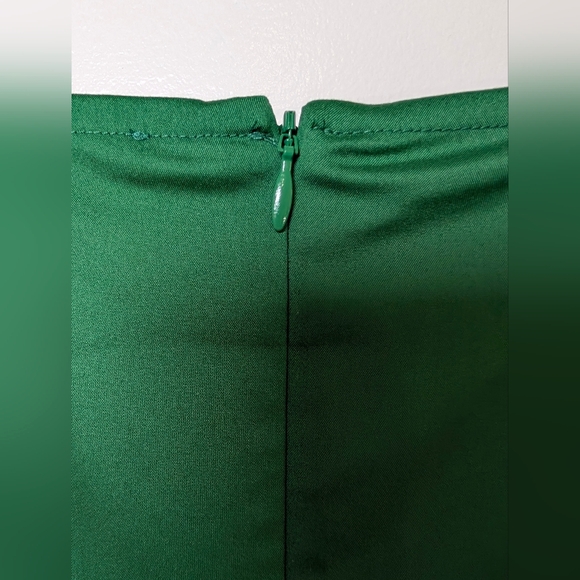 Chico’s Kelly Green Eyelet Lace Sheath Dress | Quiet Luxury Business Size 16 - Picture 6 of 8